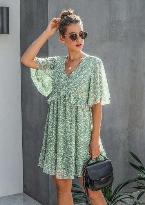 Flowy Ruffle Dress