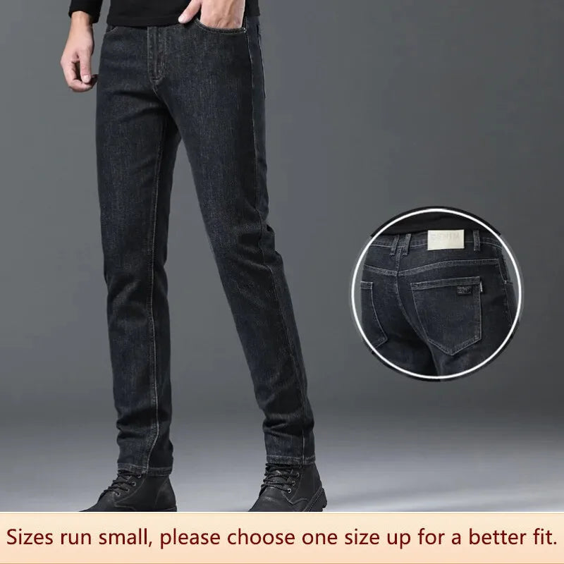 Slim Fit Straight Jeans Fashion