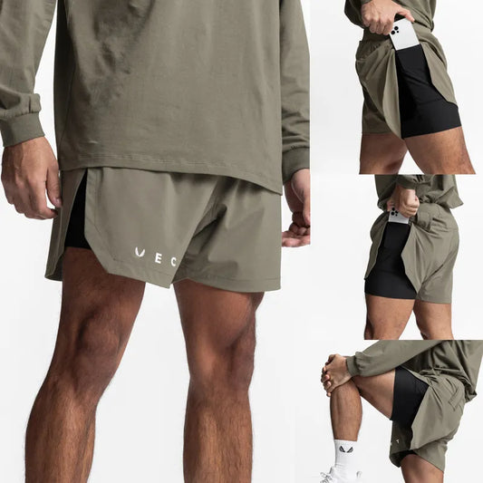 2-In-1 Double Layer Shorts
