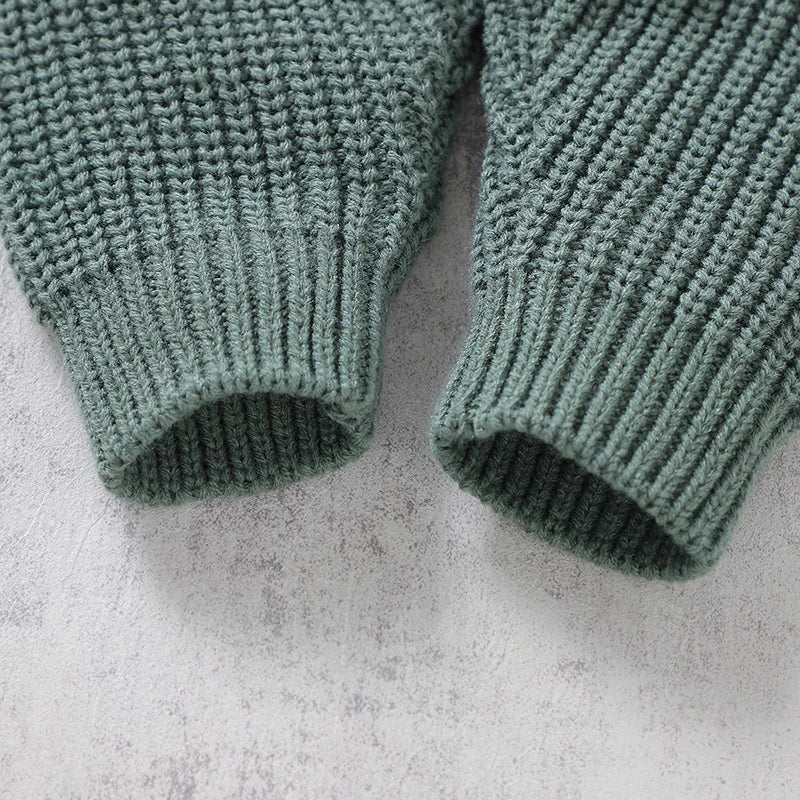 Knitted Long Sleeves Sweater Set