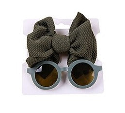 Green Sunglasses and Headband Set